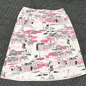 Womens Axcess Stretch Skirt Eiffel Paris Pink Size 4